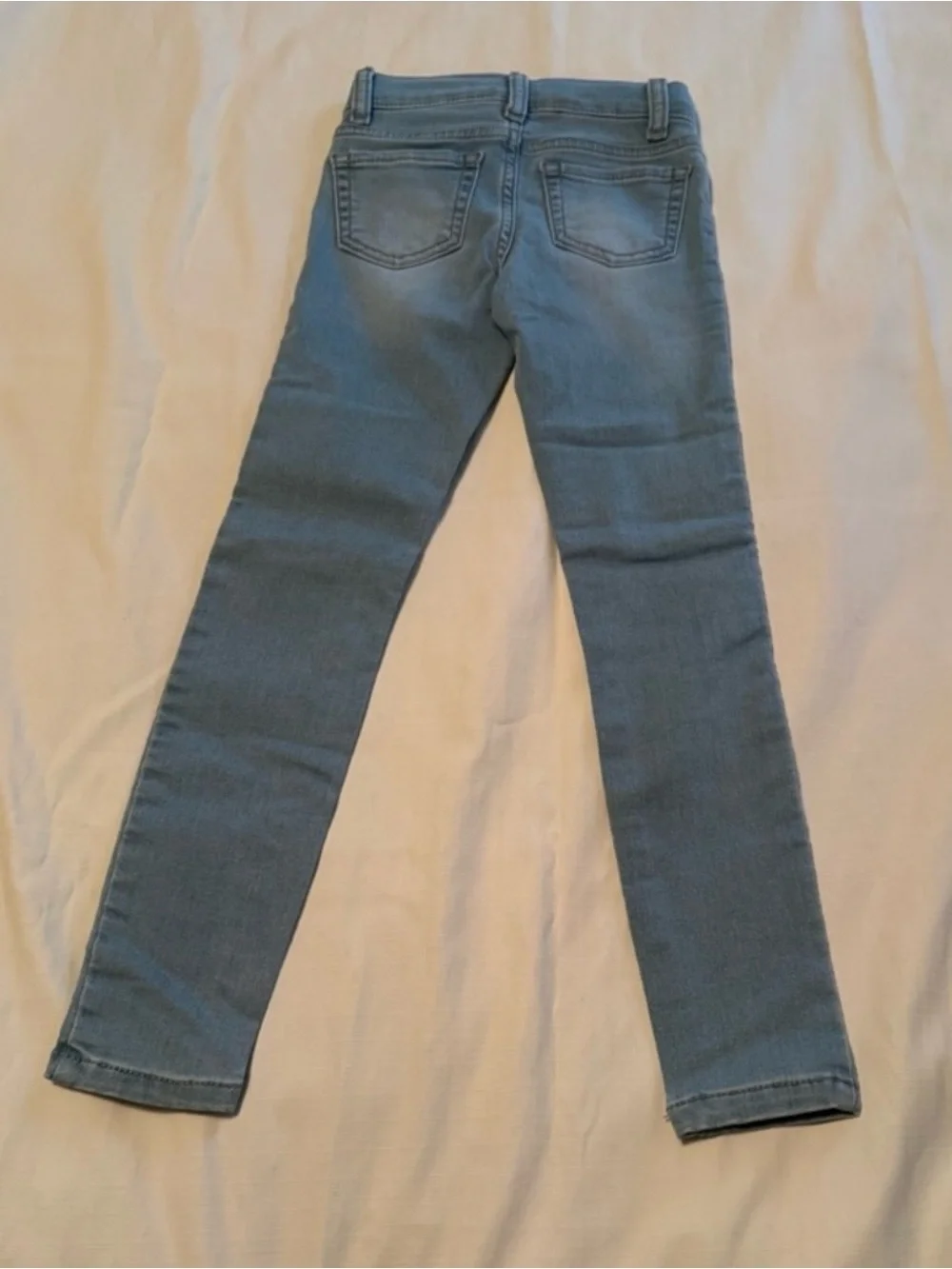 The Children's Place Girls Light Wash Skinny Jeggings 6 Slim Stretch